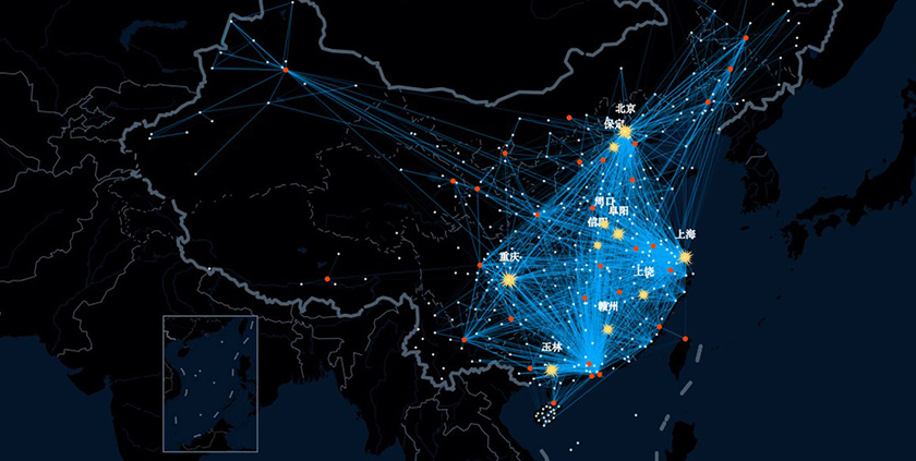 Chinese New Year 2017 migration map